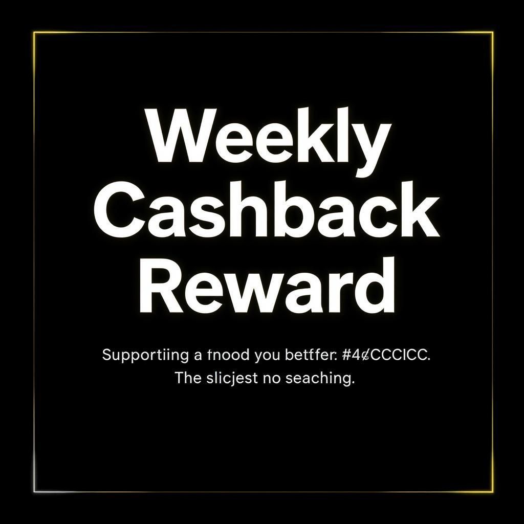Weekly Cashback Reward
